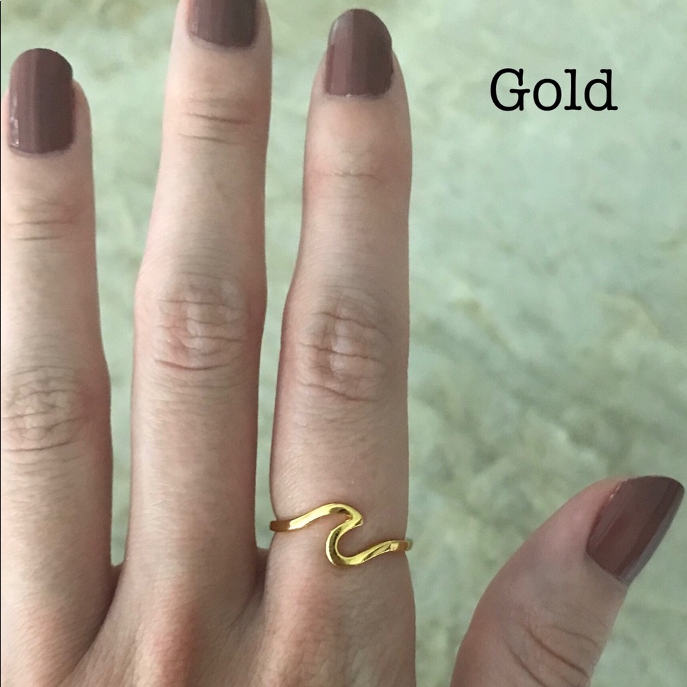 ☀️New Wave Ring in Silver, Gold and Rose Gold - Picture 5 of 6